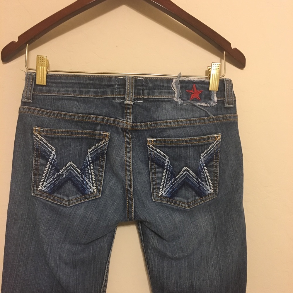 People’s Liberation Embroidered Bootcut Jeans